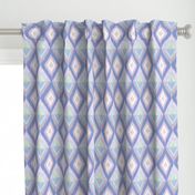 Ikat Diamonds in Blue Violets