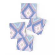 Ikat Diamonds in Blue Violets