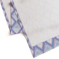 Ikat Diamonds in Blue Violets