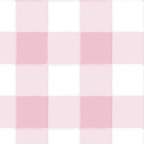 Large Azalea Pink Buffalo Check Gingham