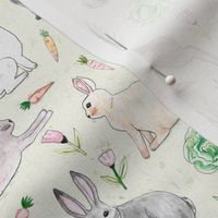 An Abundance of Bunnies - Cream