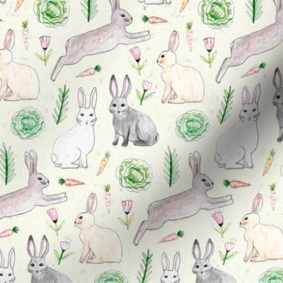 An Abundance of Bunnies - Cream