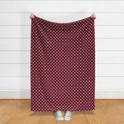 chihuahua silhouette fabric - long and short haired dog silhouette fabric - ruby