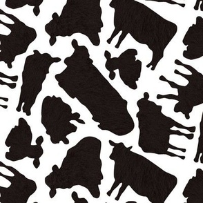 A literal Cow print. Black and white