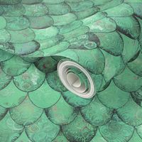 Pale Green Mermaid or Dragon Scales by Su_G_©SuSchaefer