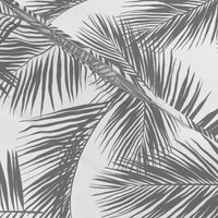 palm leaves - gray on white, small. silhuettes tropical forest gray white hot summer palm plant tree leaves fabric wallpaper giftwrap