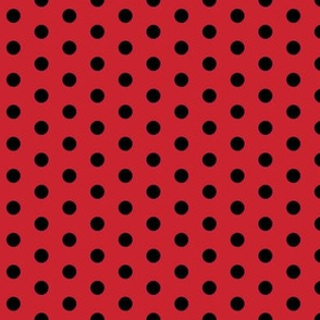 Don't miss the point(polka dots)on red 