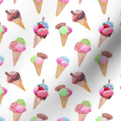 ice cream cones // Watercolor ice cream // Gelato Deluxe
