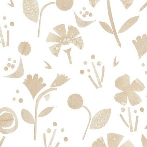 Coffee Papercut Florals