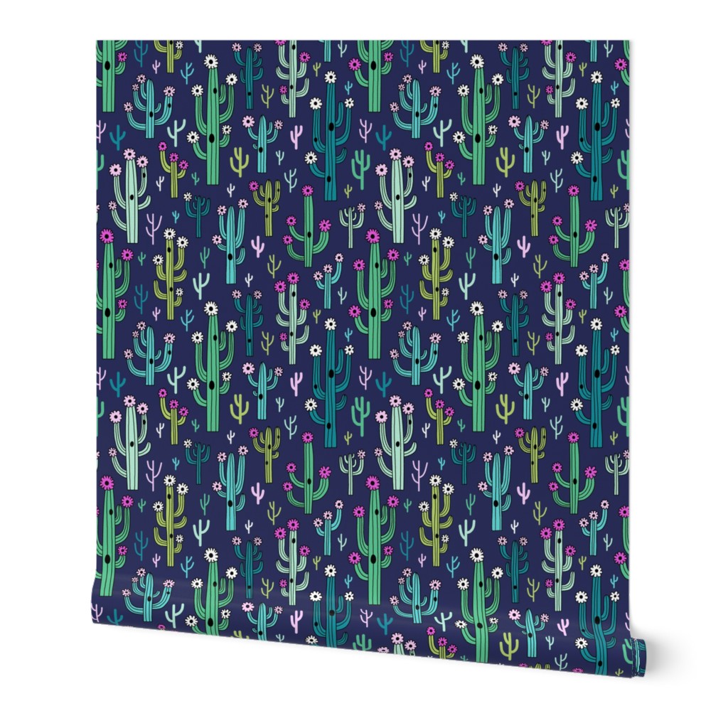 arizona cactus - navy