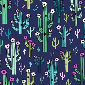 arizona cactus - navy