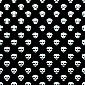 Black And White Skulls Fabric, Wallpaper and Home Decor | Spoonflower