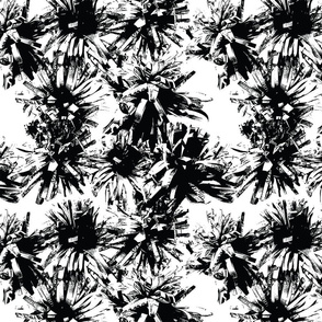 Paper Flowers -Graphic - Black