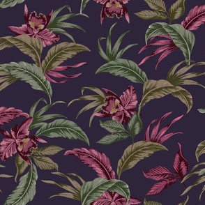 Hawaiian Barkcloth - Purple