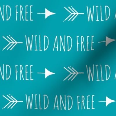 Wild and Free Arrows - Teal