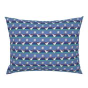 Roadrunner on blue stripes | small