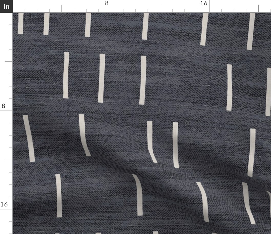 DENIM_LINE_MUD_CLOTH LARGE