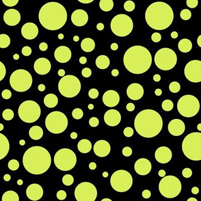 Ladybird Colour Spot - Ladybird Yellow-Green on Black