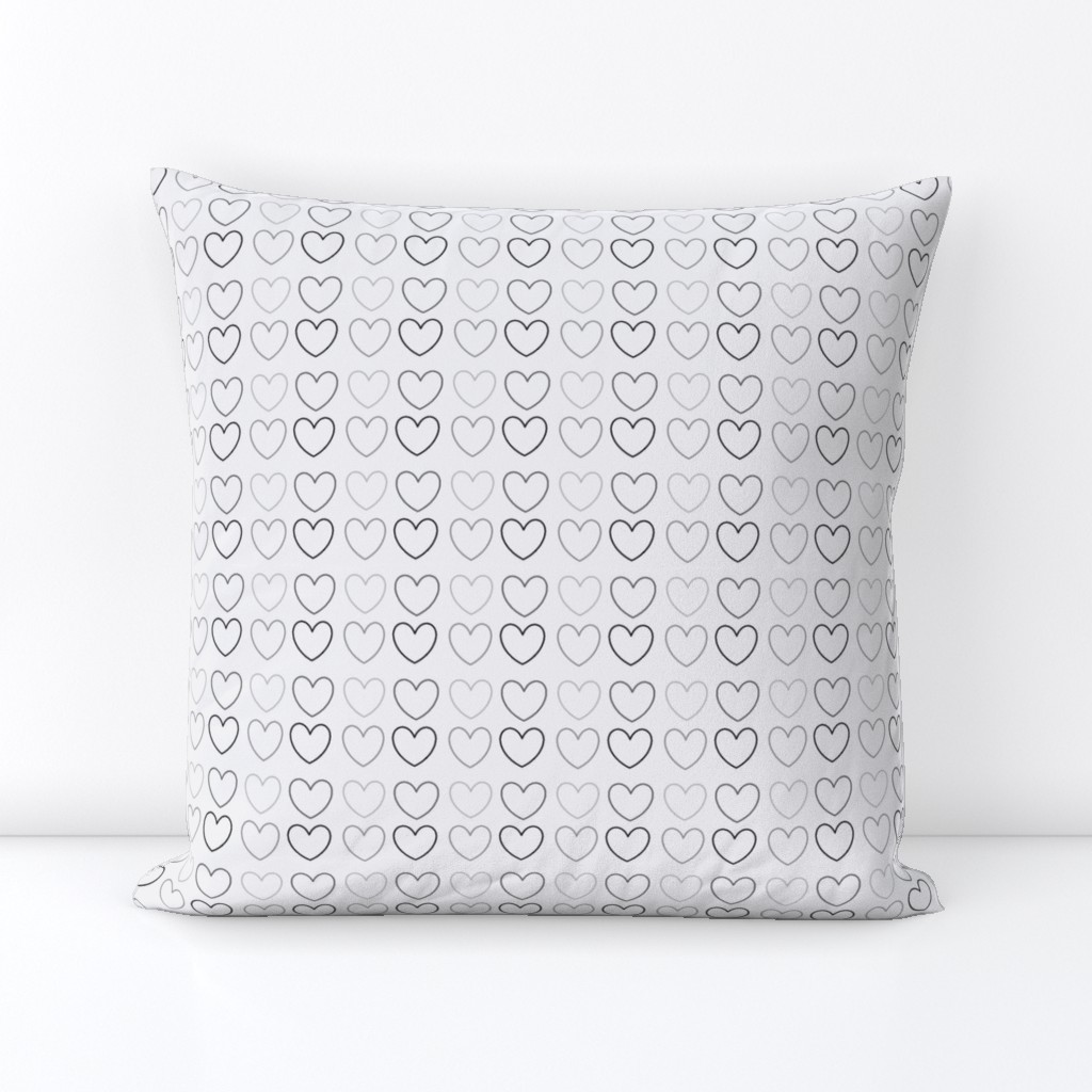 pastel hearts grey