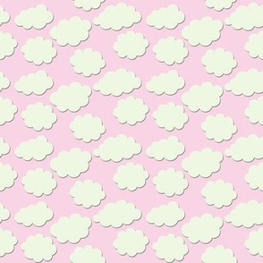 Paper-Cut Clouds - Pink Skies - Small