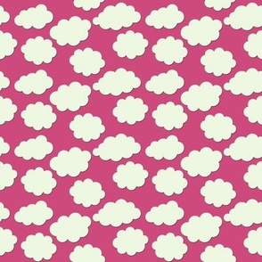 Paper-Cut Clouds - Ladybird Pink - Small