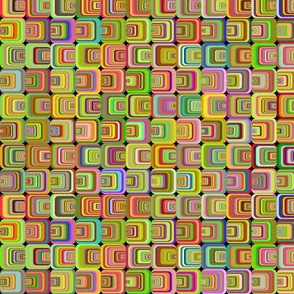 Neon Psychedelic​ Squares