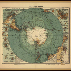 Antarctica map, large