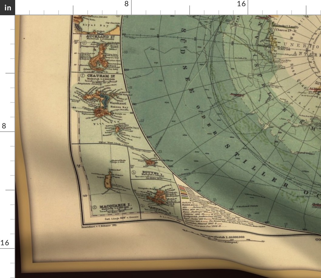 Antarctica map, large