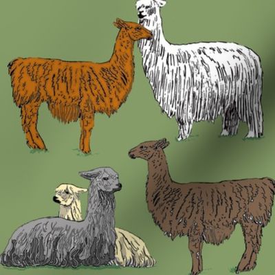 love_llamas_olive_green_8x8_light