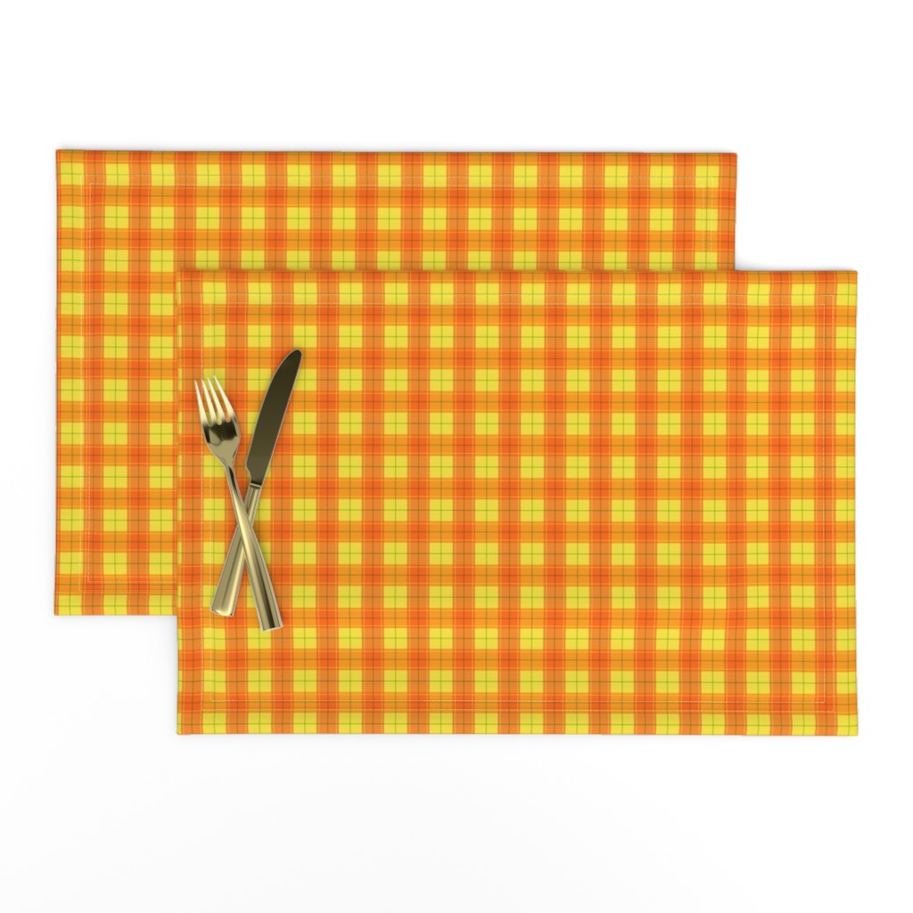 Orange Halloween Plaid Smaller