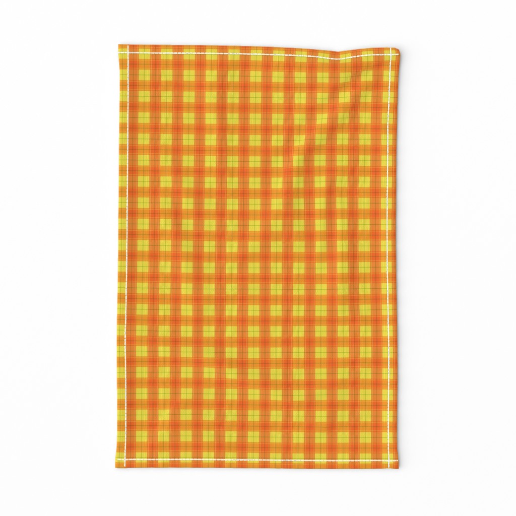 Orange Halloween Plaid Smaller