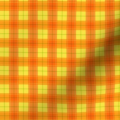 Orange Halloween Plaid Smaller