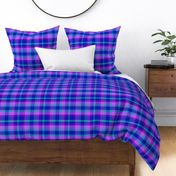 Turquoise Teal Navy Blue Purple Lavender Checkered Plaid