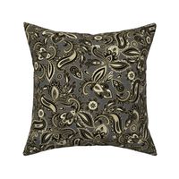 French Paisley - Charcoal