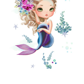 42"x72" Lilac Mermaid NO QUOTE