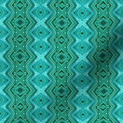 GP7 - Geometric Pillars  in Crystalline Teal, LW