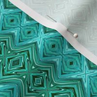 GP7 - Geometric Pillars  in Crystalline Teal, LW