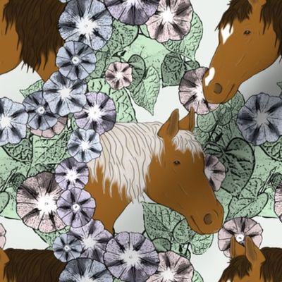 Floral Horse portraits 8