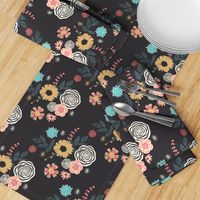 Floral Mix -Black