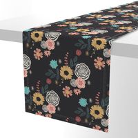 Floral Mix -Black