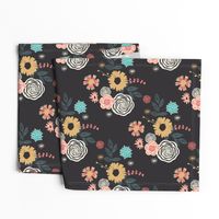 Floral Mix -Black