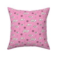 Adorable sea turtle baby animals ocean dream girls pink