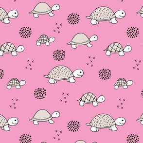 Adorable sea turtle baby animals ocean dream girls pink