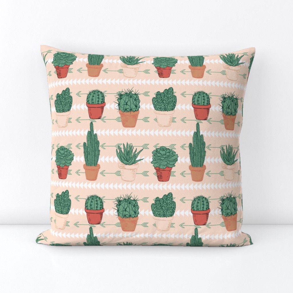  Hand Drawn Cactus - Terracotta