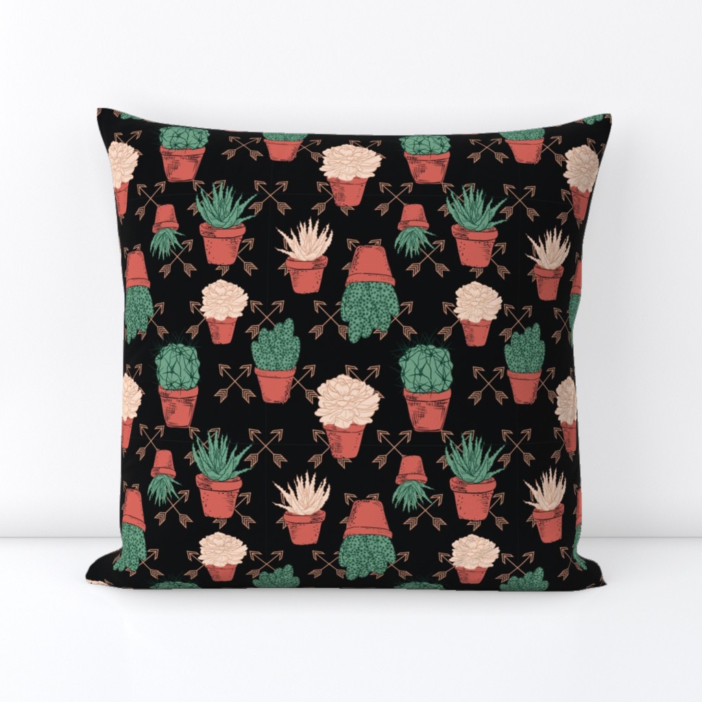  Hand Drawn Cactus - Terracotta