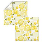 Soft Yellow Watercolor Rose