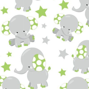 Dreamy Green Elephant 02