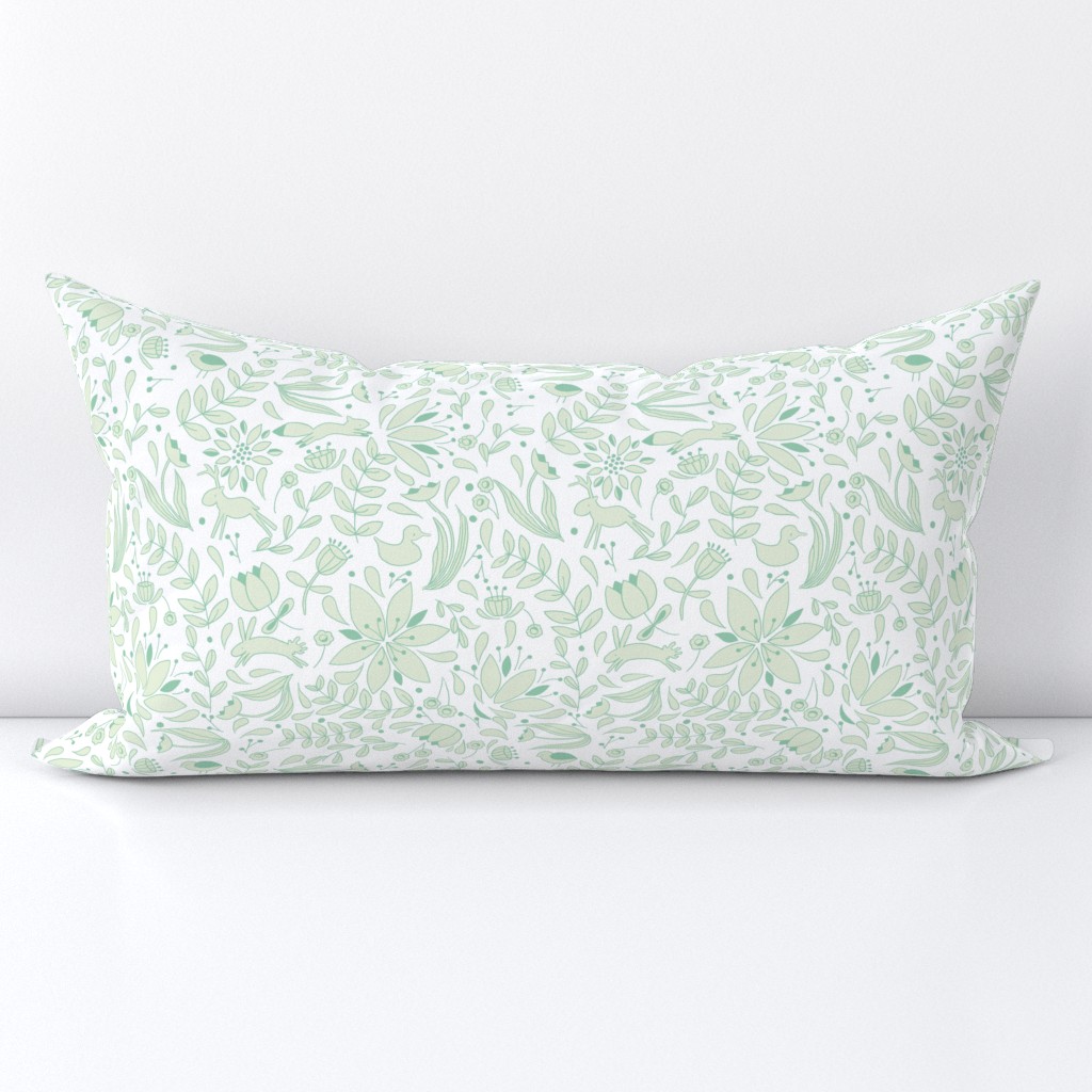 Folk Forest - Mint // by Sweet Melody Designs