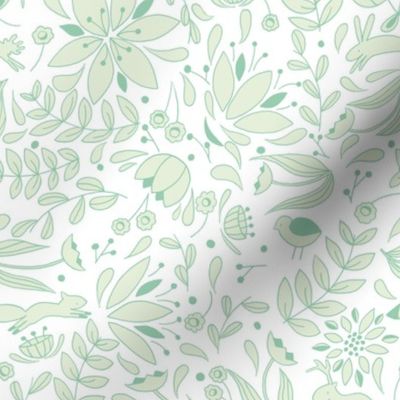 Folk Forest - Mint // by Sweet Melody Designs