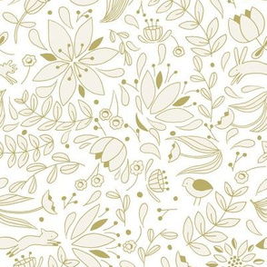 Folk Forest - Gold // by Sweet Melody Designs